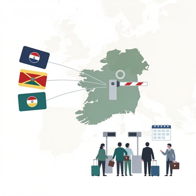 Ireland Tightens Visa Regime for Nicaragua, Saint Kitts & Nevis, and Saint Lucia