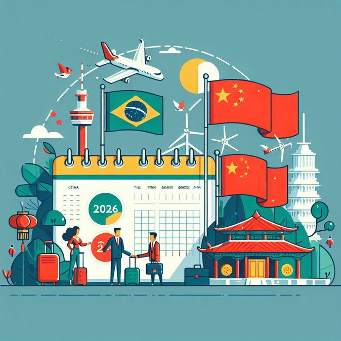 Brazil Grants Visa-Free Short-Stay Entry to Chinese Citizens Until End-2026
