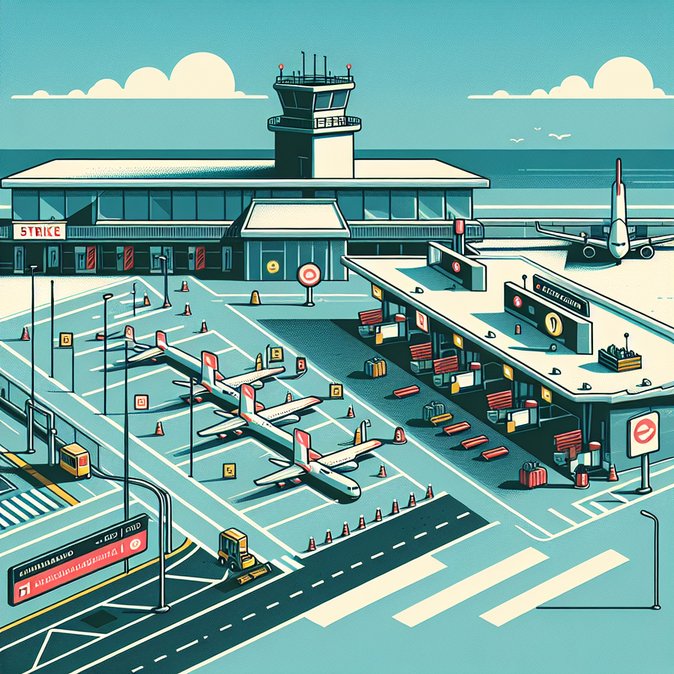 National transport strikes on 9-10 January threaten flight and rail schedules