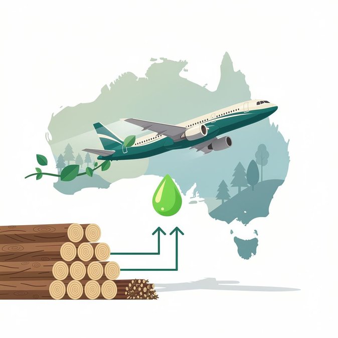 ¿Puede el aserrín impulsar tu próximo vuelo de negocios? El gobierno invierte 32 millones de dólares australianos en combustible de aviación sostenible producido localmente