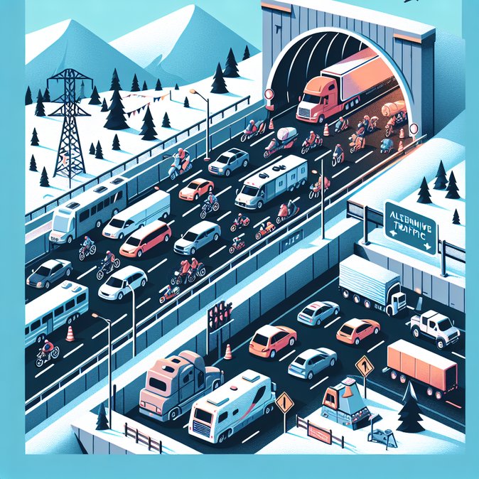 Gotthard Tunnel Weekend Congestion Peaks at 6 km but Clears by Evening