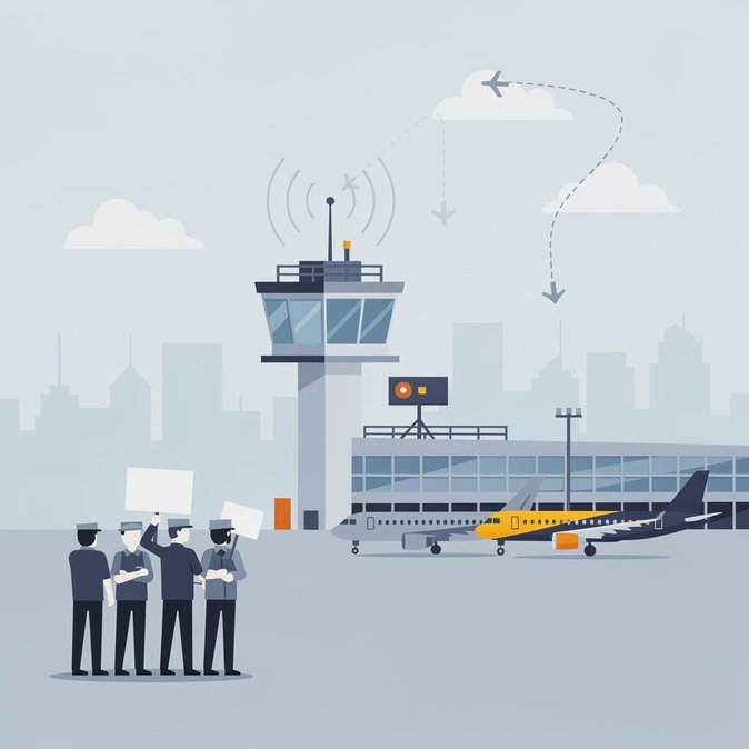 Menace de grève des contrôleurs aériens plane sur l'aéroport de Bruxelles-Sud Charleroi