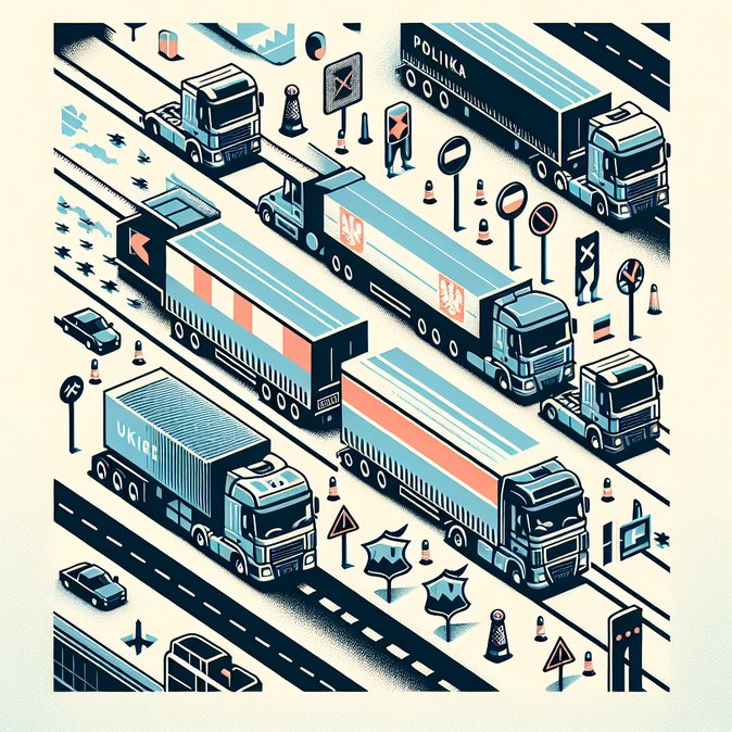 Polish truckers launch border blockade with Ukraine, slowing cargo traffic