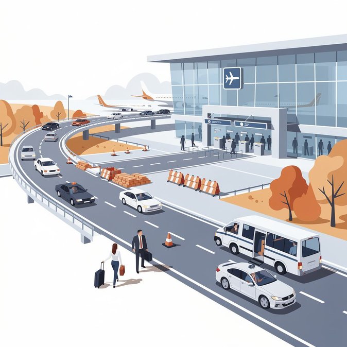 La route d'accès à l'aéroport de Prague rouvre après deux semaines de déviation