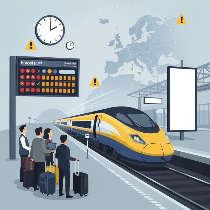 Eurostar Warns of Delays and Cancellations at Brussels-Midi on 19 September Amid Belgian Network Issues