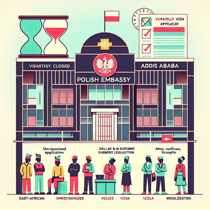 Polish Embassy in Addis Ababa closes 6–7 January, delaying visa services for East Africa