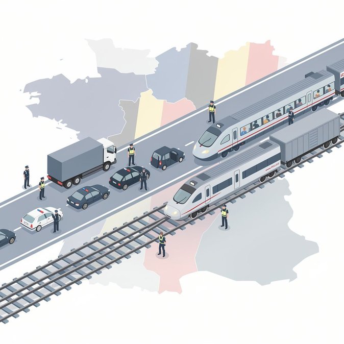 Cross-border police dragnet leads to 23 arrests, spot checks on French-Belgian routes