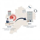 مراكز التأشيرات السويسرية الصينية توحد خدماتها: تحويل الاستفسارات من زيورخ إلى برن اعتبارًا من 14 سبتمبر