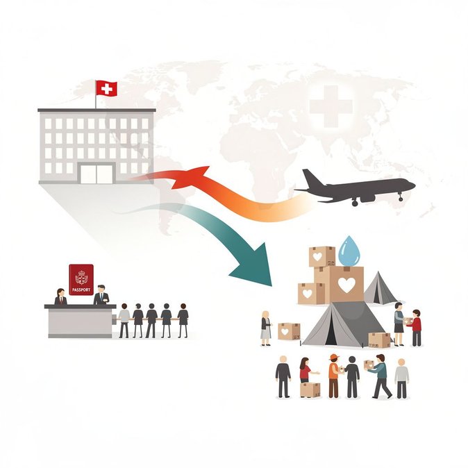 La Suisse simplifie son aide au développement et augmente son budget humanitaire – des répercussions possibles sur les effectifs consulaires et les visas