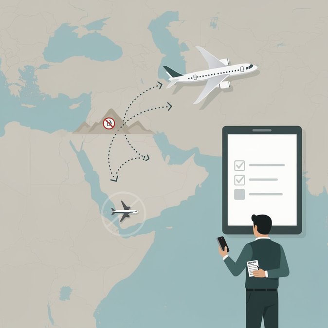 Regional tensions trigger rolling flight cancellations and new travel rules for UAE passengers