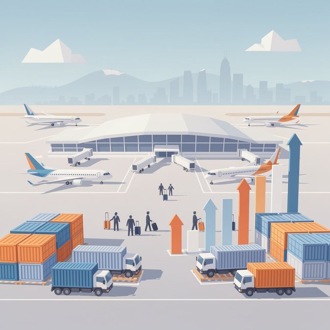 Hong Kong International Airport posts double-digit passenger growth and new cargo awards