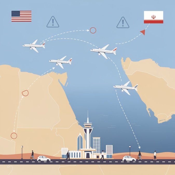 Flight cancellations and reroutes hit UAE travellers as US–Iran conflict enters seventh day