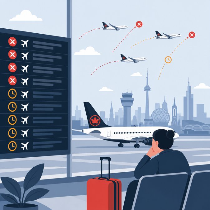 Air Canada cancellations and delays ripple through Canada’s five busiest hubs
