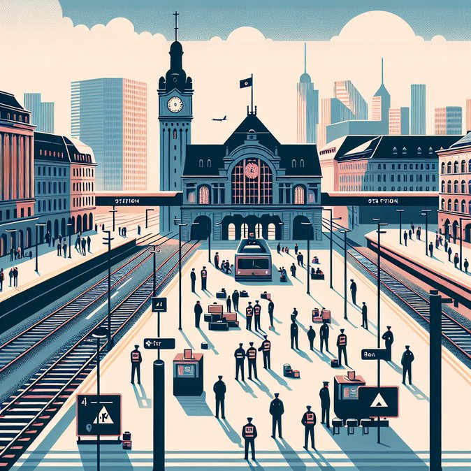 Unauthorized track access halts Hamburg main-station traffic for 30 minutes