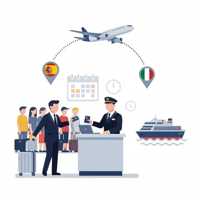 Spain Extends Temporary Border Controls on Arrivals from Italy Until 22 October