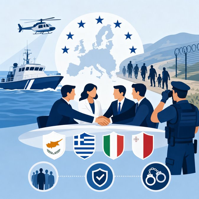 Mediterranean leaders call for coordinated action to avert a new migration crisis