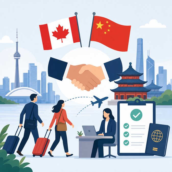 Beijing promises to relax visa rules for Canadian visitors as bilateral trade resets