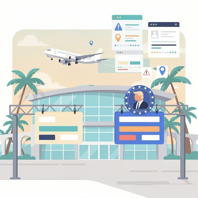 联邦航空局更新航图，将棕榈滩国际机场更名为唐纳德·J·特朗普总统国际机场