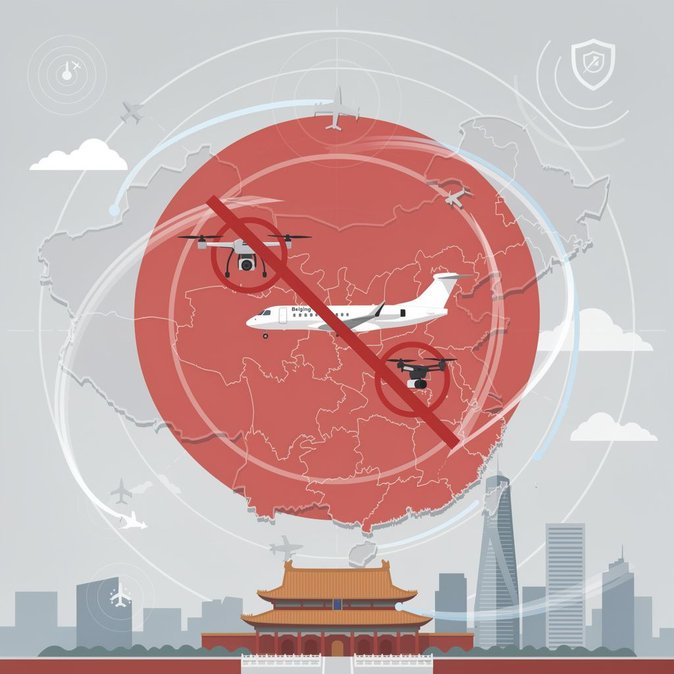 Beijing activates 600-km “Capital No-Fly Zone,” grounds drones and corporate aircraft