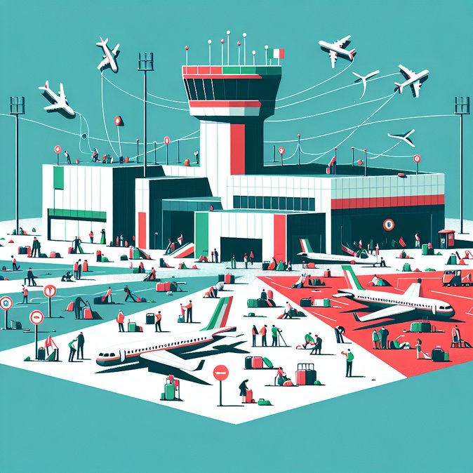 Air-Traffic-Control Walk-Out Grounds 464 Flights and Delays 713 More Across Italy