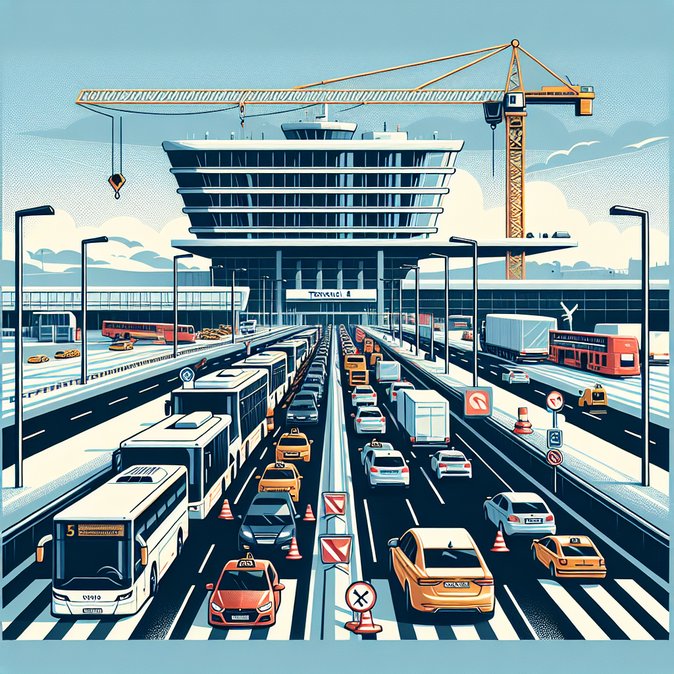 Traffic lanes reopen at Prague Airport as week-long crane works finish