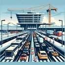 Traffic lanes reopen at Prague Airport as week-long crane works finish