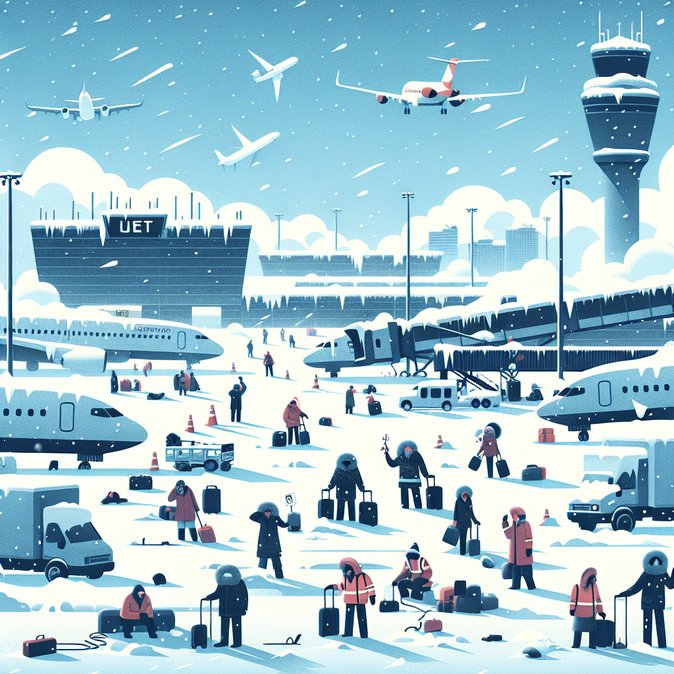 Tormenta invernal en EE. UU. provoca la cancelación de 4,800 vuelos, afectando también los itinerarios entre Australia y EE. UU.