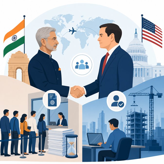 Jaishankar Presses U.S. on Visa Delays as Rubio Visits New Delhi