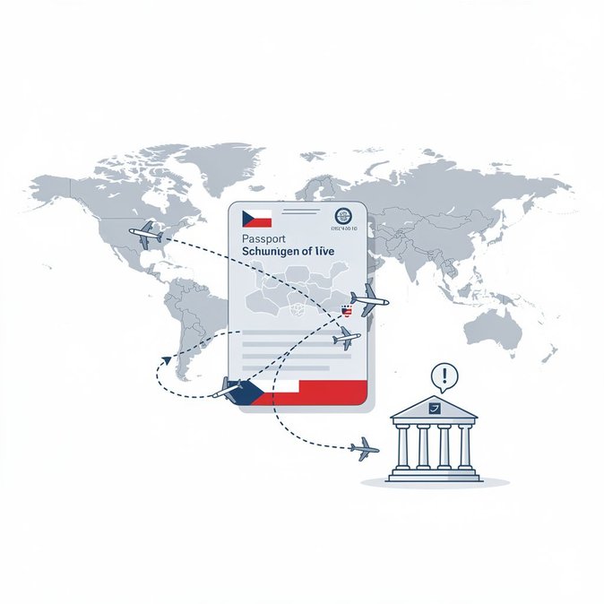 القنصلية التشيكية تذكّر حاملي التأشيرات بضرورة الإبلاغ عن أي تغييرات في خط سير الرحلة بعد إصدار التأشيرة