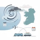 Les météorologues alertent sur une possible tempête dans l'Atlantique ; compagnies aériennes et ferroviaires préparent des plans d'urgence