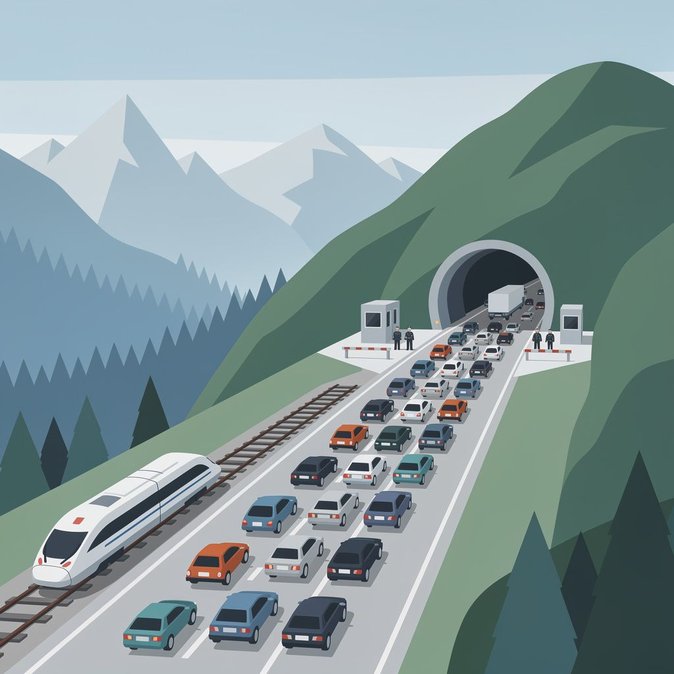 Heavy congestion at Karawankentunnel as autumn travel peaks