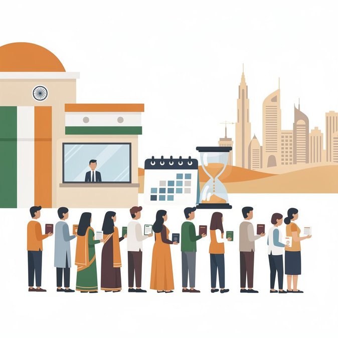 السفارة الهندية تحد من الخدمات القنصلية خلال فترة تحويل الخدمات إلى جهة خارجية