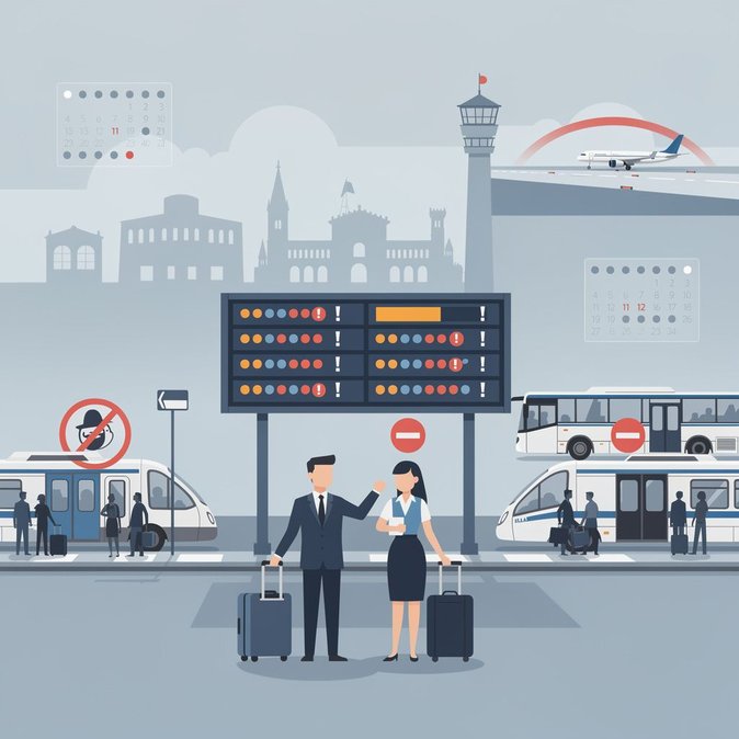 New Wave of Italian Transport Strikes Announced: Air-Traffic and Local-Transit Walk-outs From 9 to 14 October