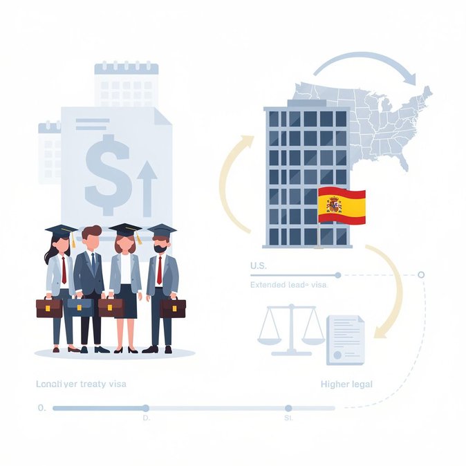 Spanish Firms in U.S. Eye E-1 and E-2 Visas as Trump Administration Proposes Steep OPT Fee Hike