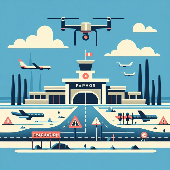 Drone Threat Forces Evacuation of Paphos Airport as Regional Tensions Spill Into Cyprus Airspace