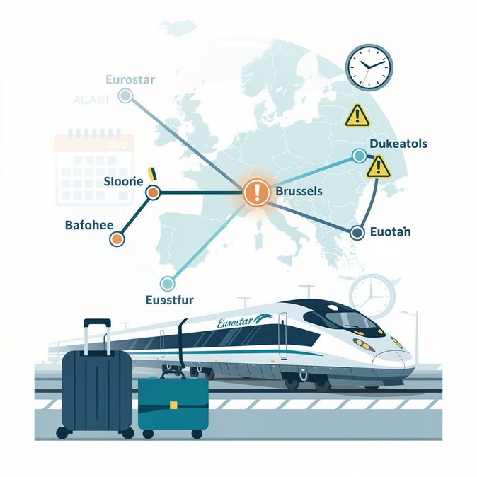 Eurostar advierte sobre retrasos y cancelaciones selectivas el 21 de septiembre debido a limitaciones en la red