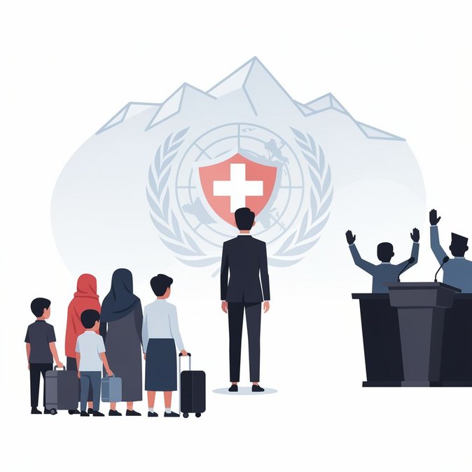 Federal Councillor Beat Jans reaffirms Swiss commitment to Geneva Refugee Convention at 75th anniversary event