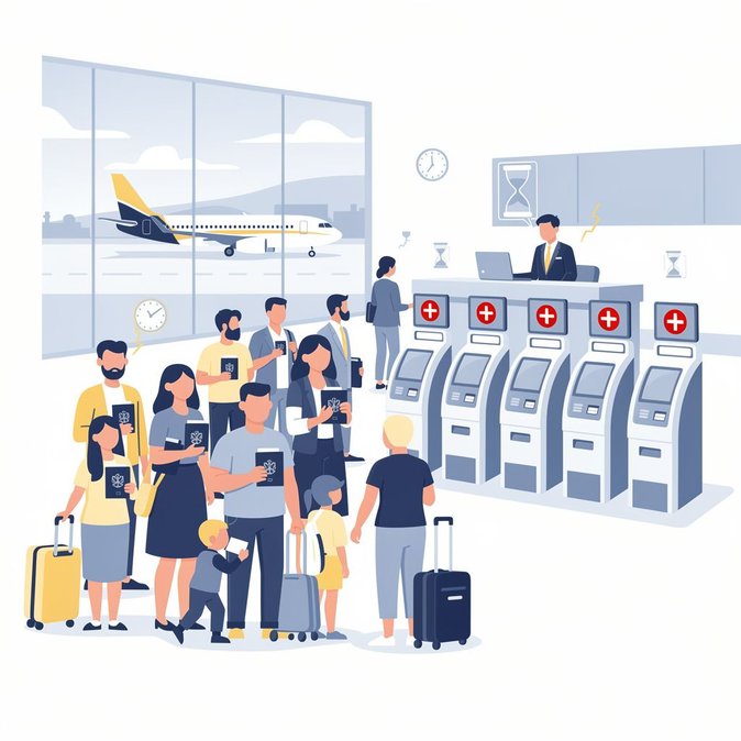 Ryanair avertit les familles britanniques de s'attendre à de longues files d'attente aux contrôles des passeports en raison des dysfonctionnements persistants du système d'entrée/sortie de l'UE