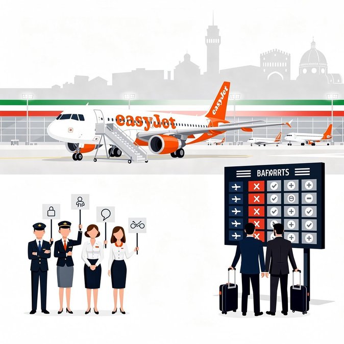 easyJet cabin-crew walk-out sees high participation, threatens summer schedules