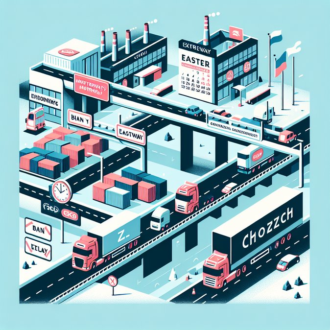 Prohibiciones para camiones durante la Semana Santa provocan cierre diurno de 9 horas en autopistas checas