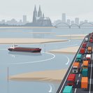 Record low Rhine water level forces NRW to keep Sunday truck-ban suspension