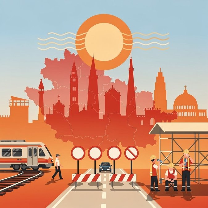 Ola de calor provoca alerta roja en siete ciudades; recuerdan a empleadores límites para trabajos al aire libre