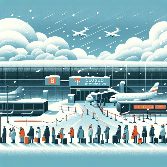 Paris airports ordered to cut Sunday flights as heavy snow forecast