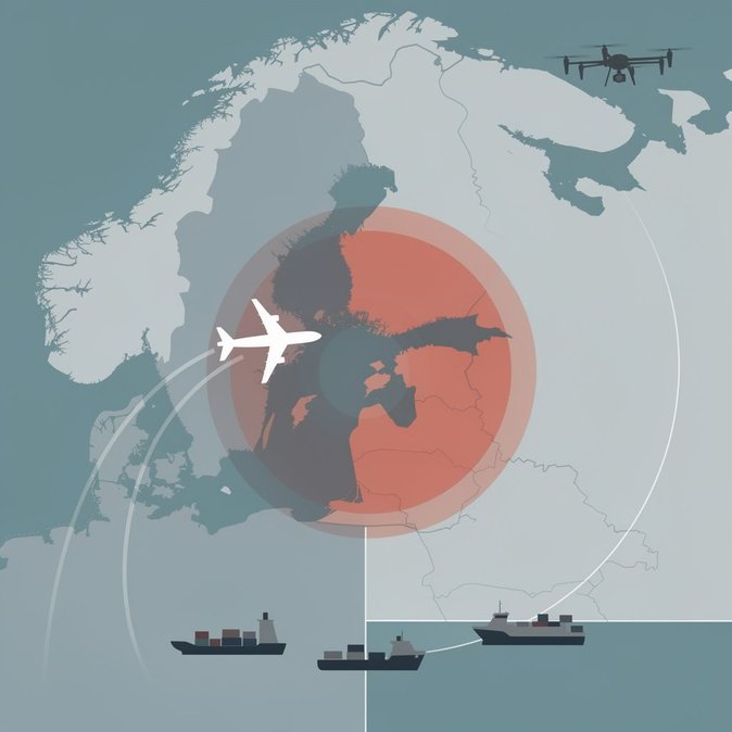 Finland temporarily shuts airspace and sea lanes over eastern Gulf to guard against stray combat drones