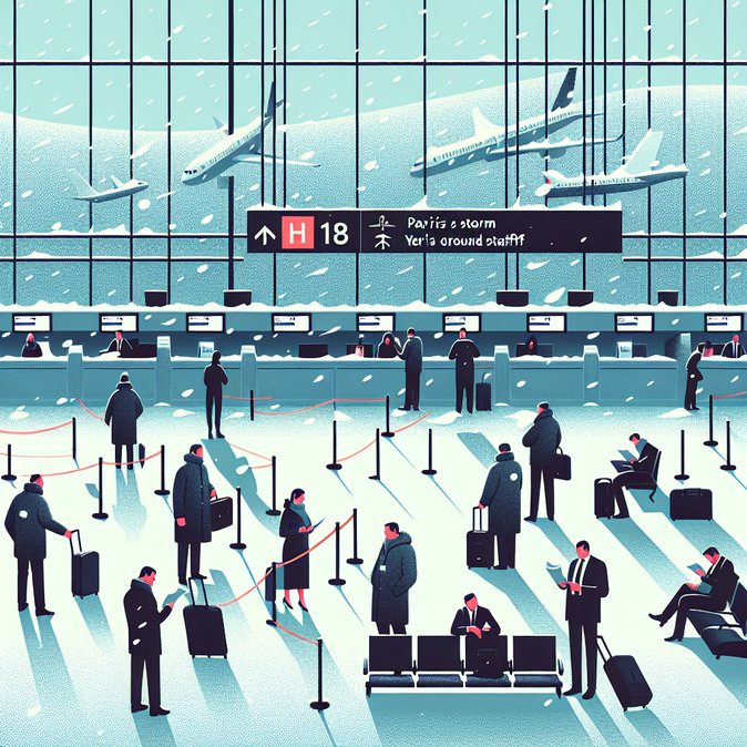 Severe Weather & Staffing Crunch Cause 25 Cancellations, 194 Delays at Paris-CDG