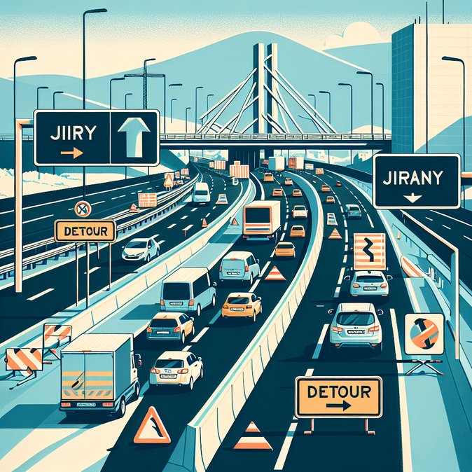 Bridge demolition closes D11 motorway outside Prague, rerouting Easter weekend traffic