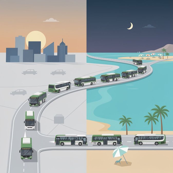 تعزيز الصيف: إضافة حافلات إضافية بين نيقوسيا وآيا نابا
