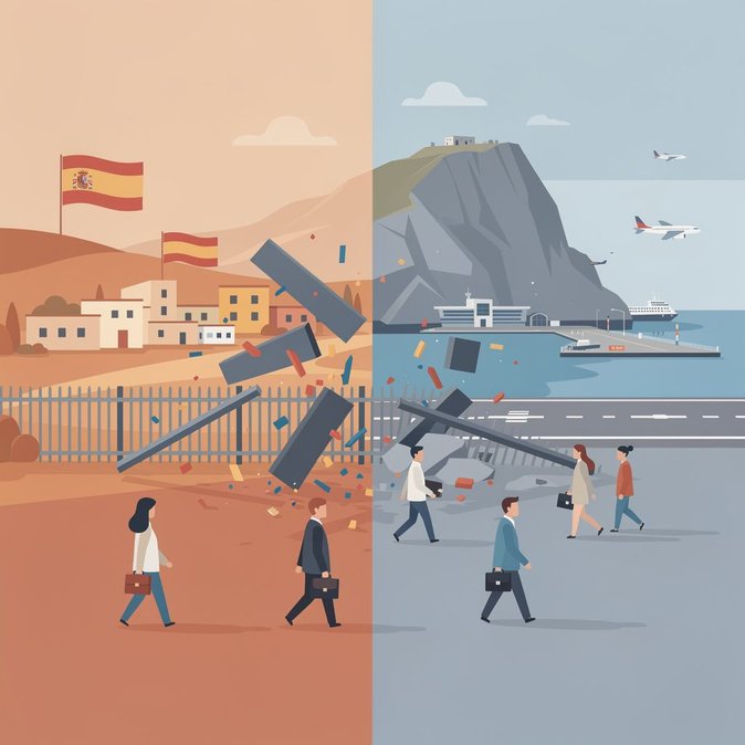 Spain and Gibraltar prepare to dismantle the ‘Verja’ frontier fence on 15 July