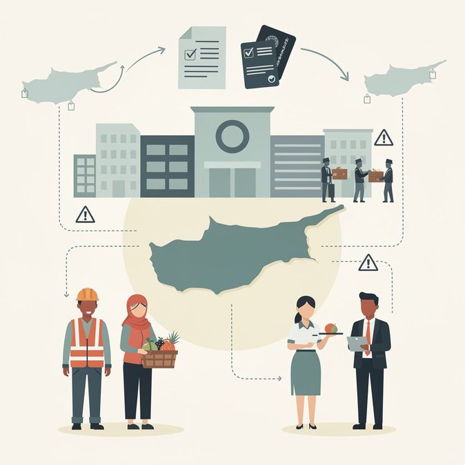 الحكومة تحدد من يحق له العمل في قبرص ومن لا يحق له وسط أزمة في سوق العمل