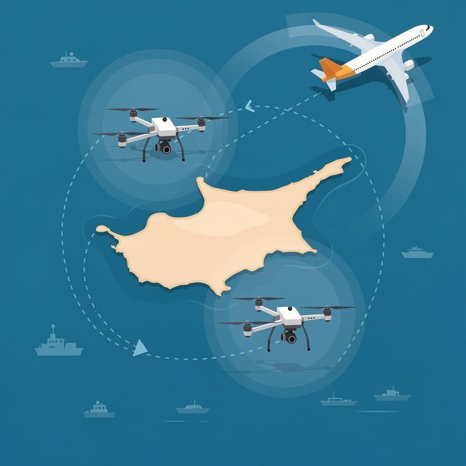 Cyprus launches €20 million tender for drones to monitor land and sea borders